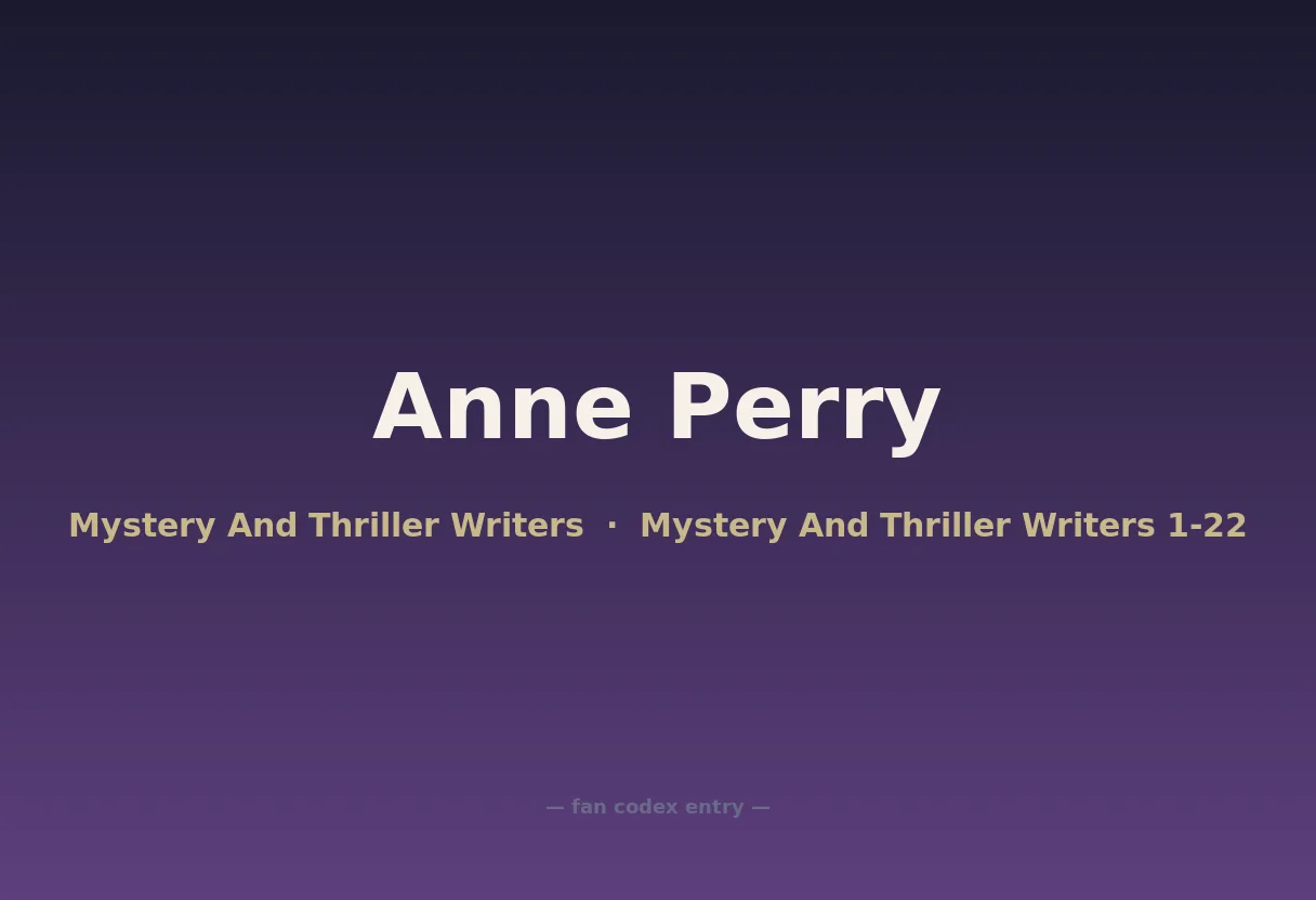 Anne Perry