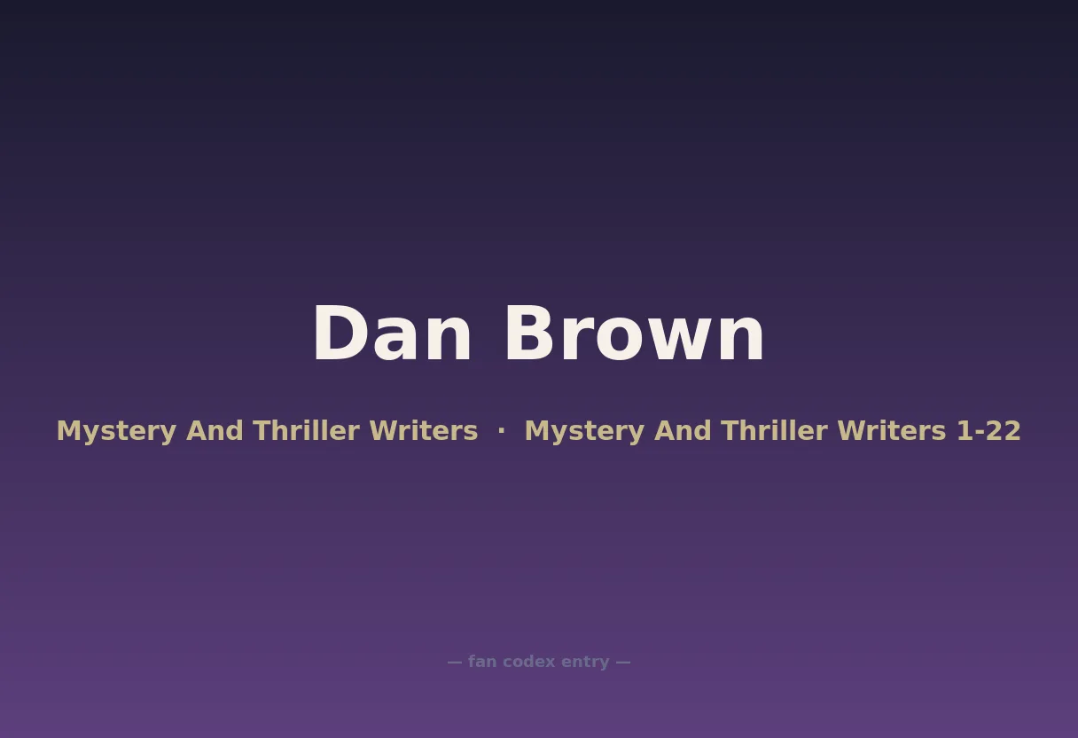 Dan Brown