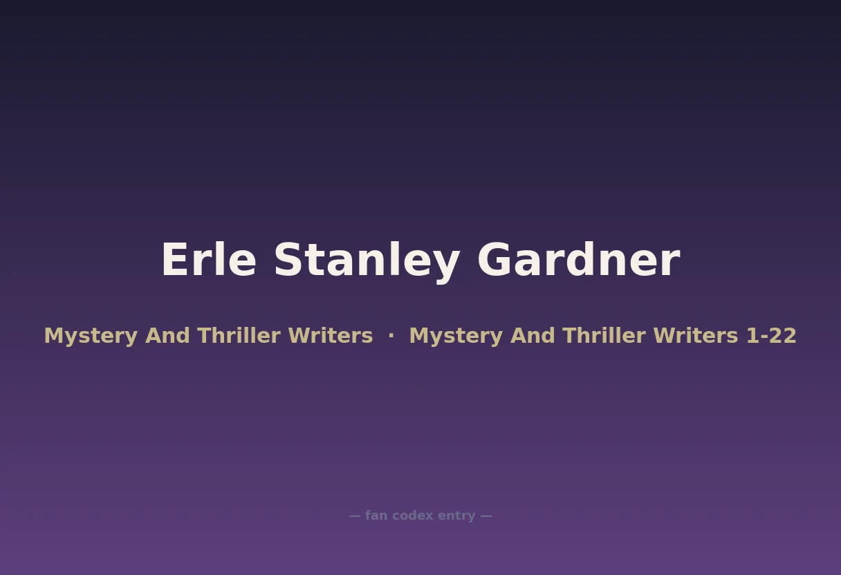 Erle Stanley Gardner