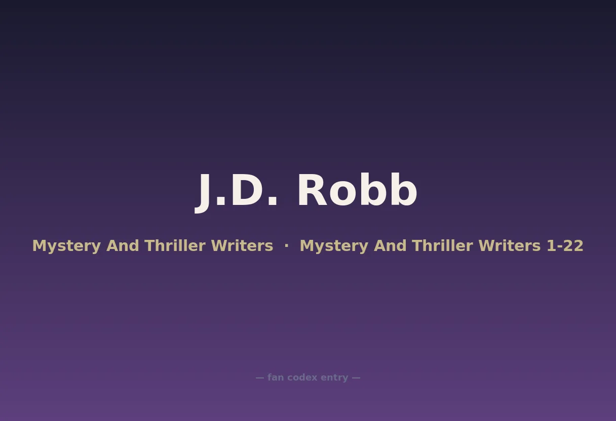 J.D. Robb