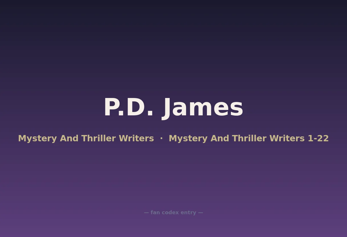 P.D. James